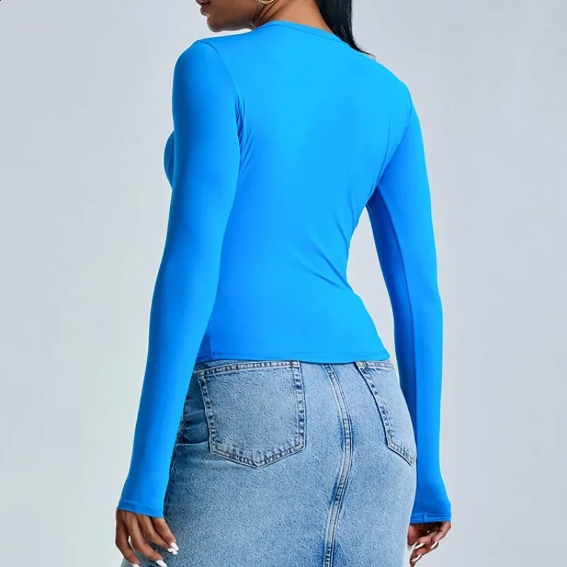 WANAYOU Womens Long Sleeve Yoga Shirt for Winter Fitness Running Fitness Clothing for Exercise Drying Fitness Breathable High Elasticity Sports Top 24