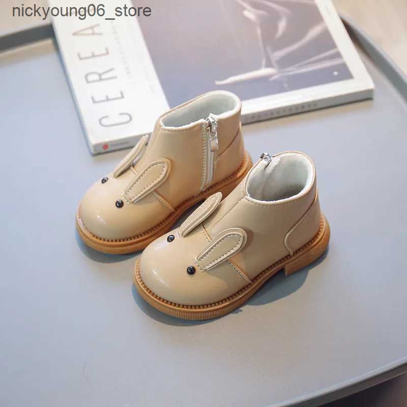 Boots Zapatos Nia Suede Kid Boot 2023 Winter Soft Sole Girl Ankle Boot Fashion Princess Boot Thickened Leather Boot Kids Shoe Botines L240910