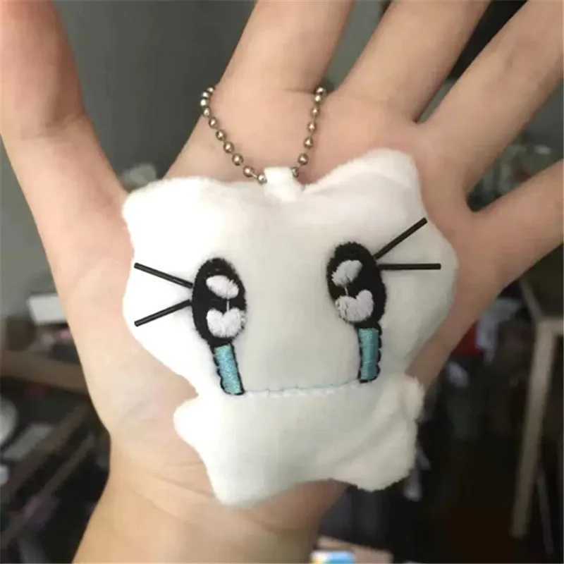 Kawaii Plush Cat Keychains Creative Embroidered Pendant Schoolbag Keyrings Backpacks Decoration Christmas Gift For FriendsX241008