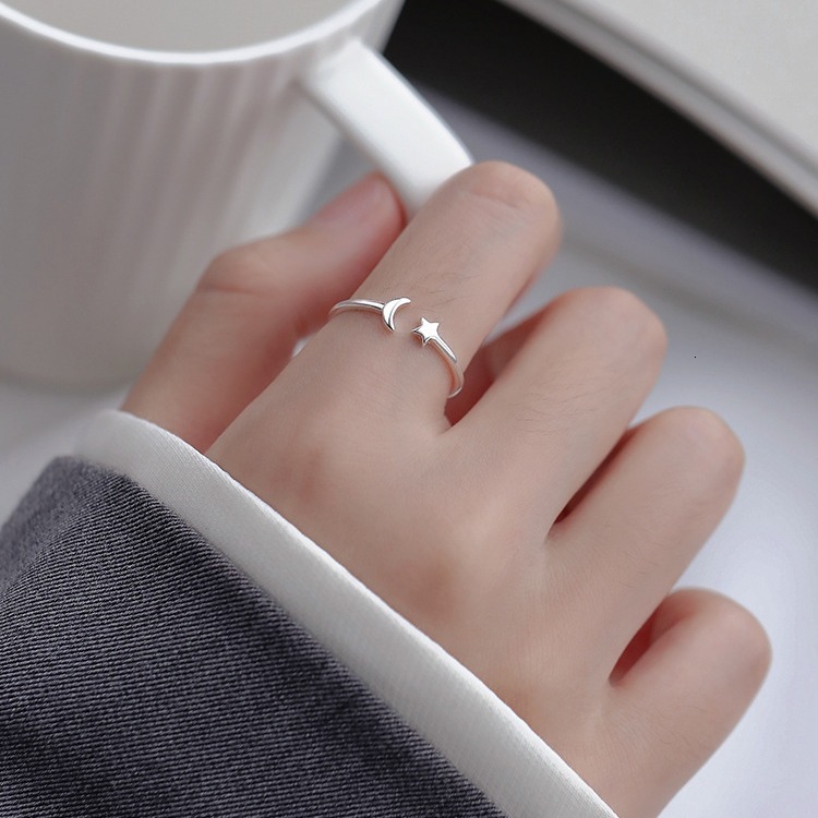 female Xia niche design ring, simple open index finger ring
