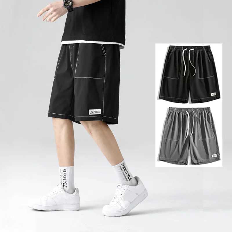 2023 Y2K Summer New Mens Capris Casual Edition Work Clothes Loose Mens 90s Fashion ShortsW240713