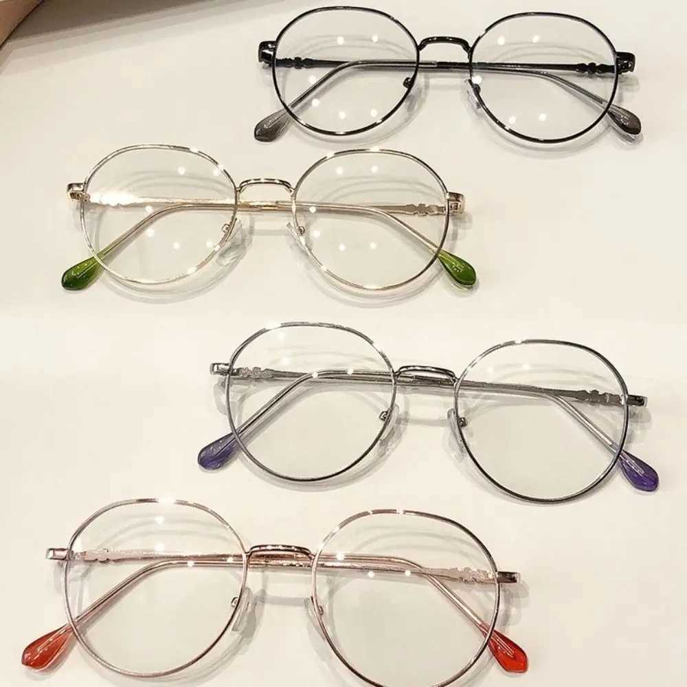 Classic Metal Square Eyeglasses Eye Protection Blue Ray Blocking Computer Goggles Portable Men Women Office Frame EyewearX241008