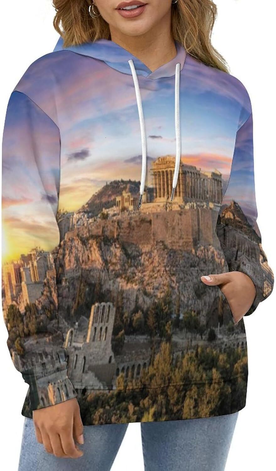 Hoodie for Mens Unisex Novelty Hoodies Lost Inca City Machu Picchu Near Cusco Panoramic Hooded Sweatshirt Graphic Hoodies sweatshirt cool