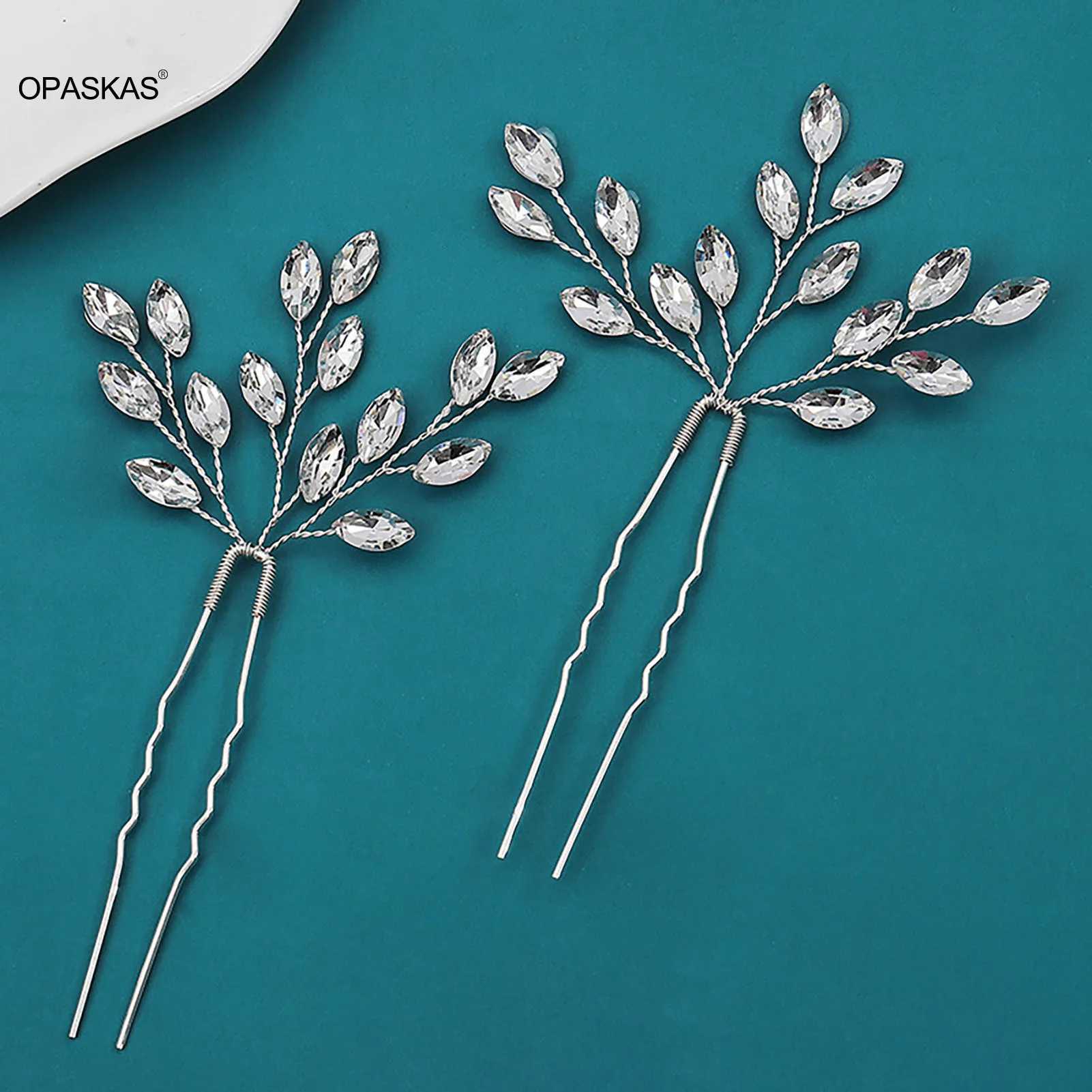 Silver Hair Wedding Hair Accessories U-shaped Crystal Hair Clip Fashion Bridal Ball Tiaras 2023 New Wedding Hair Jewelry W241007