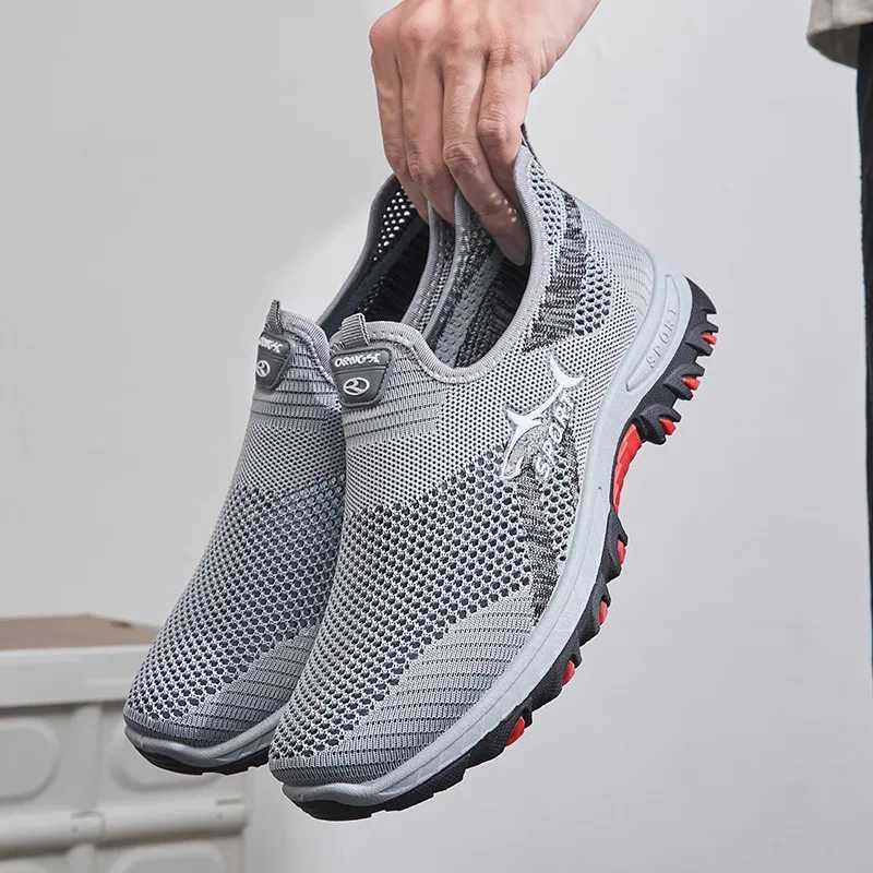 Breathable mens sports shoes summer mens casual shoes comfortable and non slip outdoor mens driving and jogging shoes Y241008