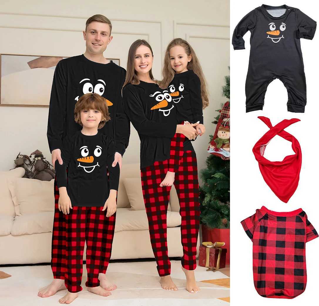 Santa Claus mother child shirt pants family matching set Christmas pajamas baby jumpsuit W241008