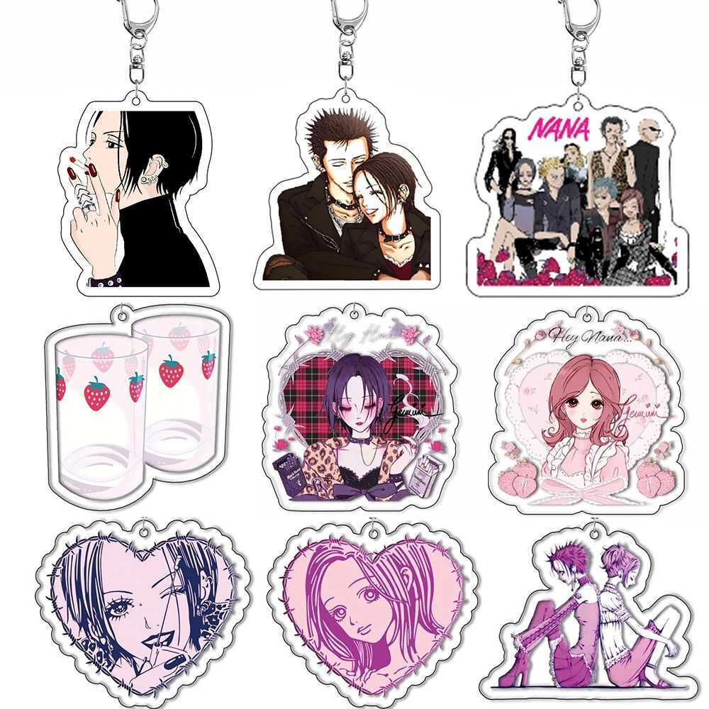 Anime Nana keychain cartoon bag fun pendant keychain jewelry girl fan gift cosplay car keychain pendant jewelryXJ250409