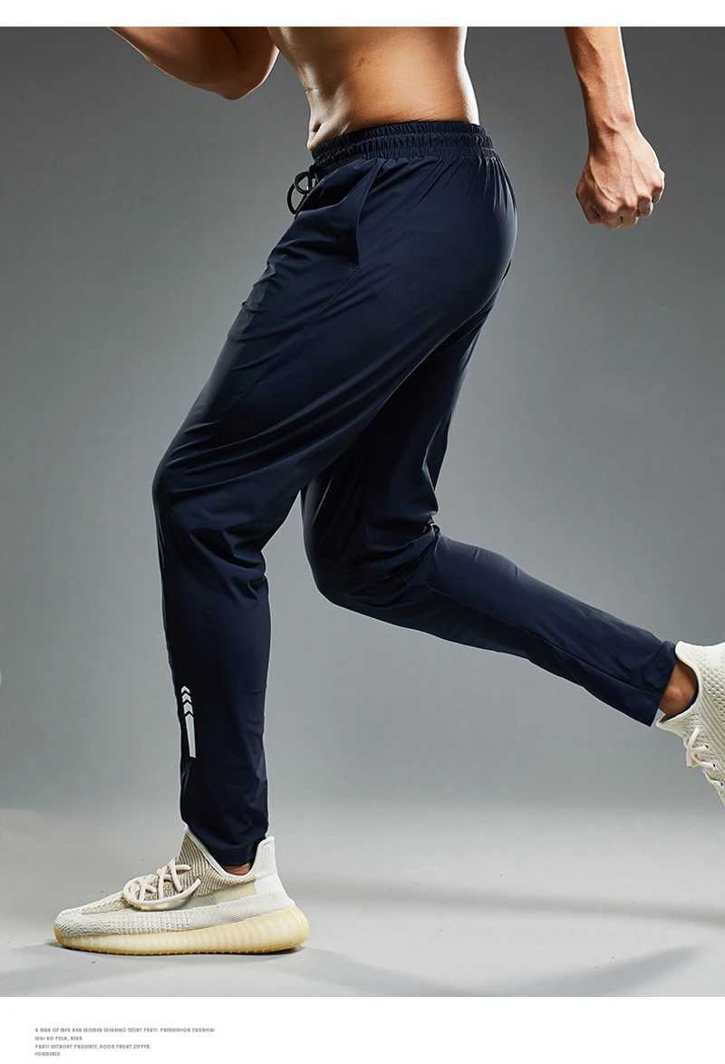 Summer Thin Mens Jogging Sweatpants Elastic Shrink Leg Casual Outdoor Training Fitness Sport Pants Running Trousers Mens PantsX241008