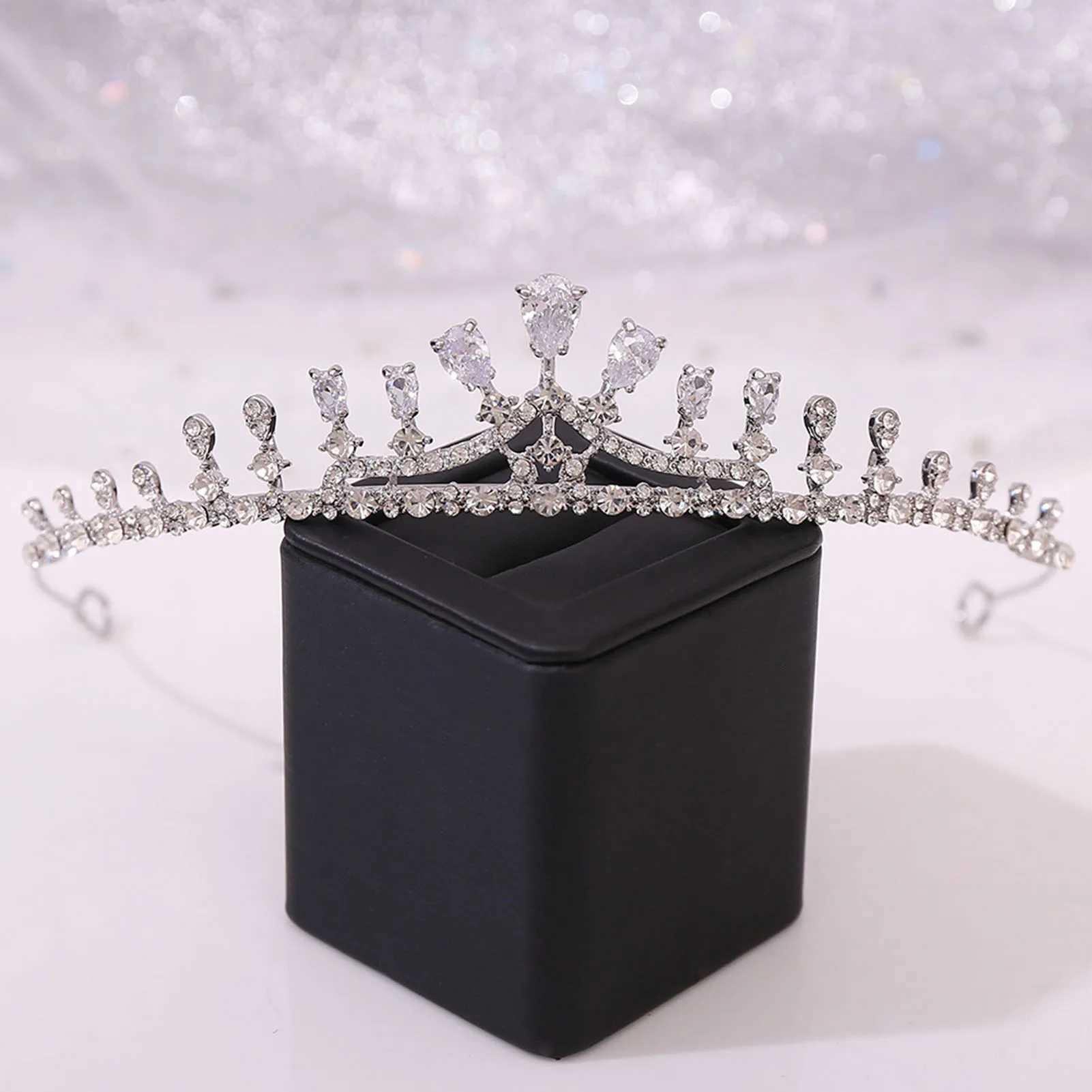 Sparkling Rhinestone Tiaras and Crown Bridal Hair Accessories Sparkling Crystal Headbands Hair Noiva Jewelry W241007