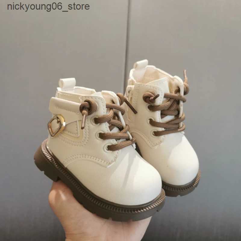 Boots Winter Kid Shoes Plush Thick Short Boot Baby Walking Shoe Baby Shoe Cotton Shoe Girl Shoes Girls Boot Fashion Boots Zapatos Nio L240910