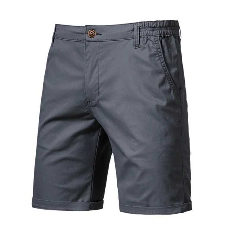 2023 mens summer cotton mid waist mens casual business mens printed beach stretch Chino classic suitable for shorts W241226