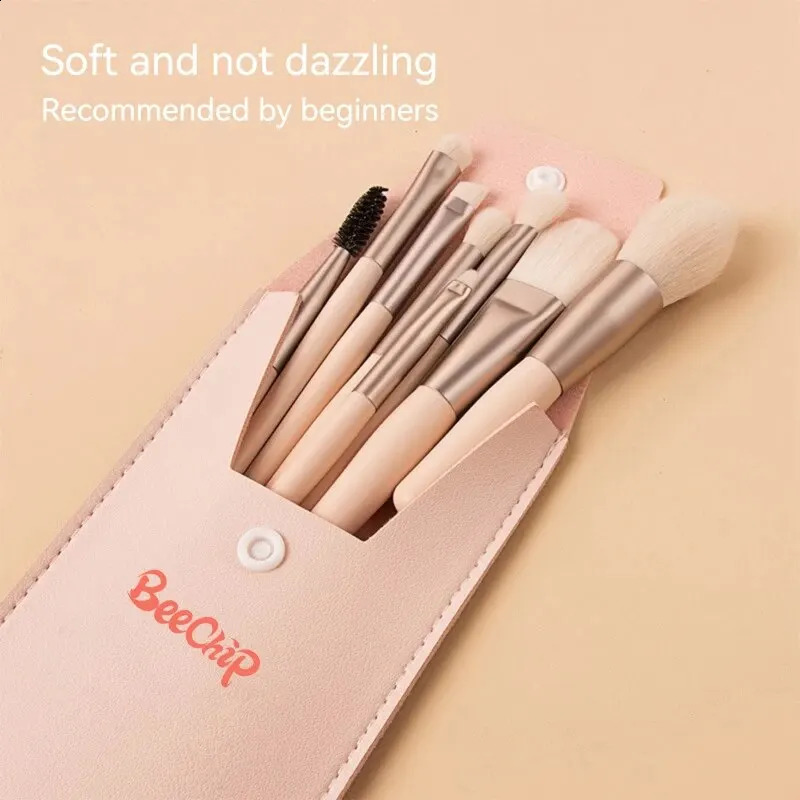 8 pieces of womens makeup brush set soft and non sticky made naturally from high-quality synthetic hair brushes and makeup tools 241008