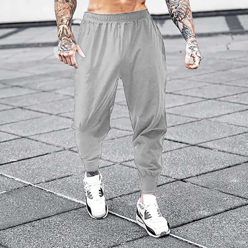 Running Pants Mens Casual Summer Jogging Pants Gym Fitness Sweatpants Quick Dry Breathable Sports Pants Bodybuilding TrousersX241008
