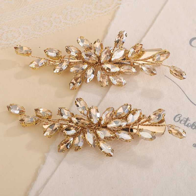 13 color bridal wedding hair clip womens hair piece rhinestone hair clip bridal hair accessory crystal head W241007