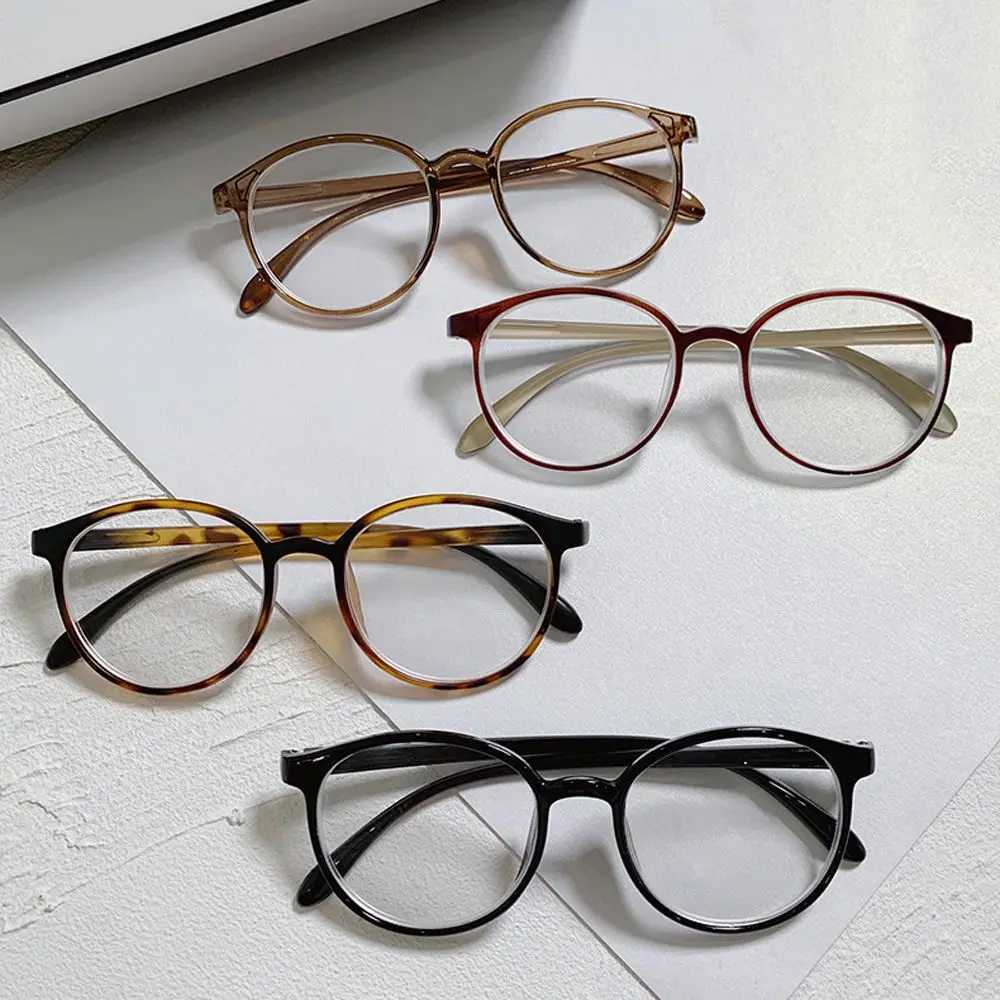 Fashion Myopia Glasses For Women Men Optical Spectacles Vision Care Eyeglasses Round Frame EyewearX241008