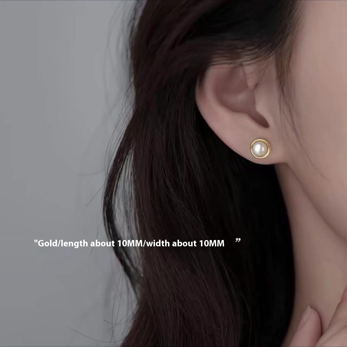 needle pearl for women with a high-end feel, light 2024 new earrings, niche earrings