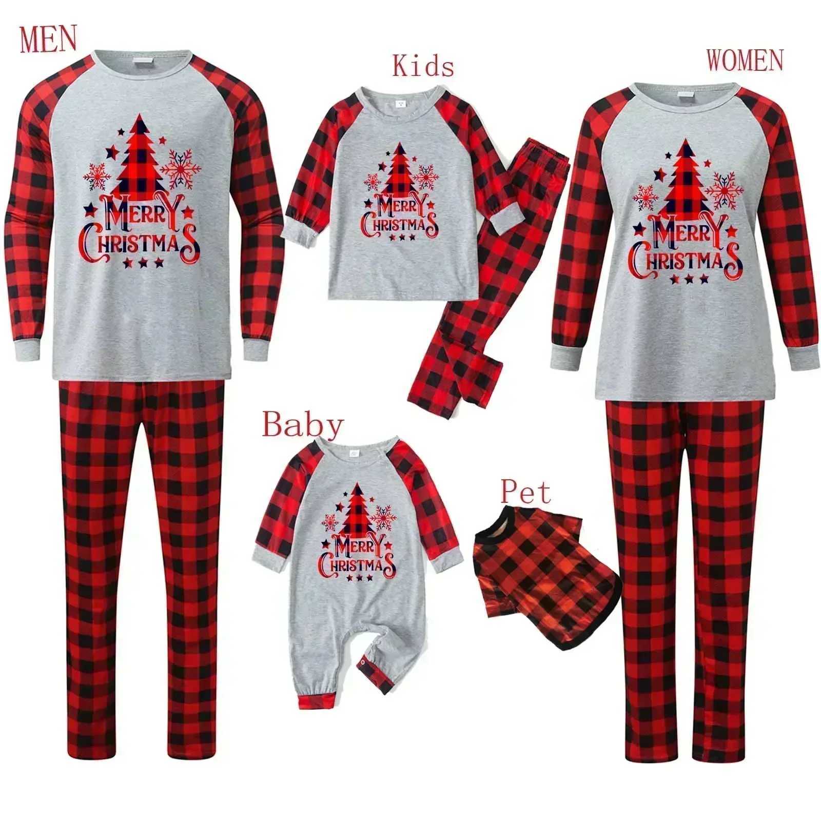 Christmas Pajama Set suitable for familycouplechildrenCh ristmastr eepr intingwa rman dso ftho mecl othesma tchingse tfo rpa rentsan dch ildrenCh rist
