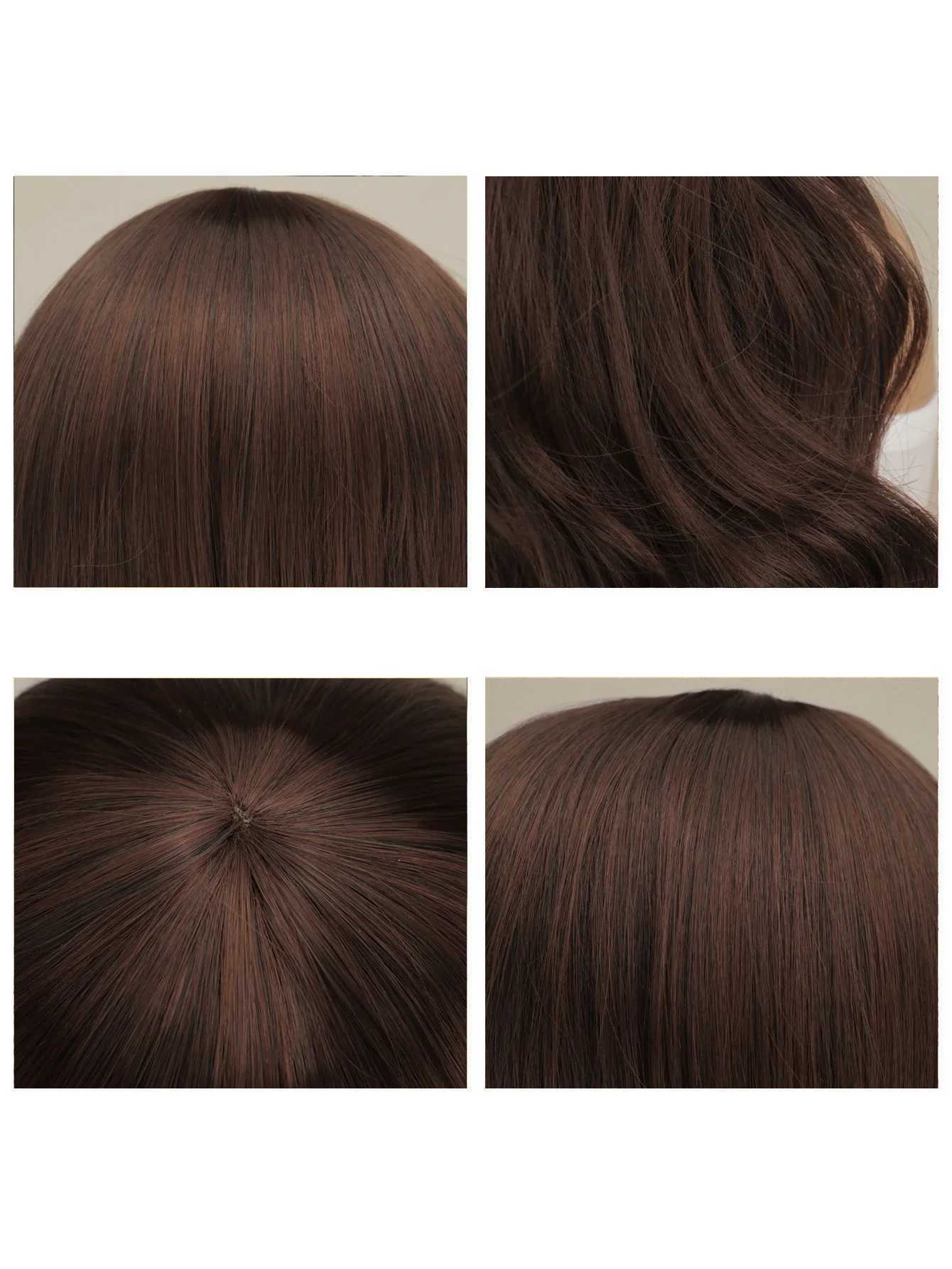 Women Long Wavy Cosplay Wig Red Rose Pink Black Blue Sliver Gray Brown Temperature Synthetic Hair WigsXJ241008