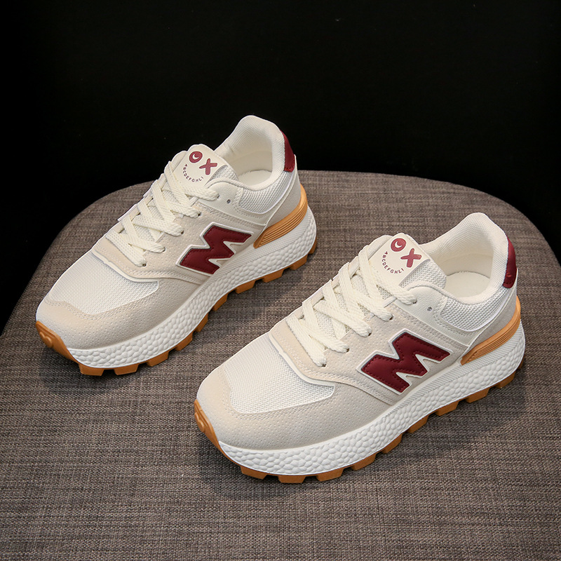 Running Shoes for Women Black Brown Grey Comfortable Mesh Sport Shoes Jogging Tennis Platform Sneakers