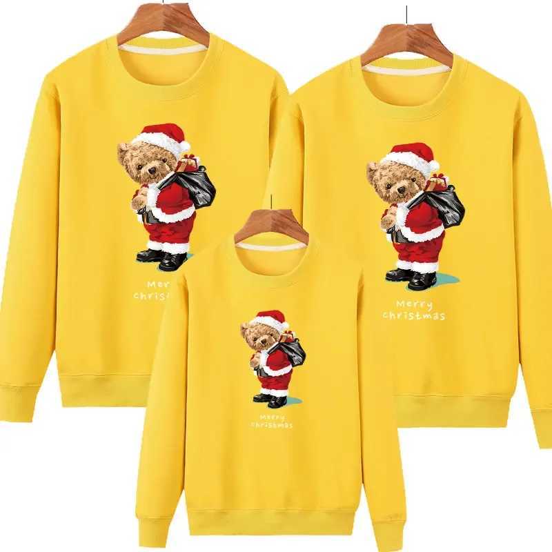 Christmas jerseys family sets Santa Claus team sports shirts mothers fathers daughters sons matching clothing couples sweaters baby parachuting W24100