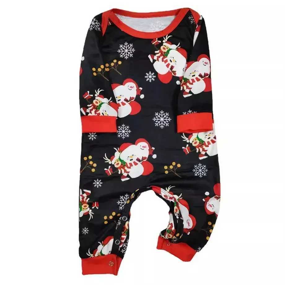 Christmas Matching Pajama Set 2024 New Years Clothing Santa Claus Allover Printed Adult Children 2-piece Set Baby Pants Christmas Family Appearance W2