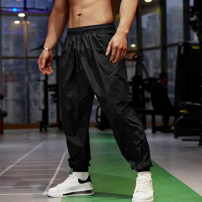 Summer Thin Running Pants Men Fitness Sports Gym Elastic Loose Quick dry Sweatpants Training Jogging Exercise Slim TrousersX241008