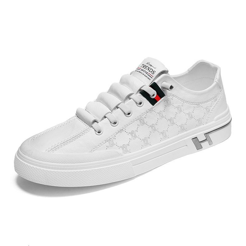 2024 New Designer Shoes White Leather Multi functional Breathable Casual Board Korean Edition Fashion Single Foot Men's Shoes