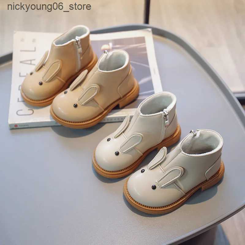 Boots Zapatos Nia Suede Kid Boot 2023 Winter Soft Sole Girl Ankle Boot Fashion Princess Boot Thickened Leather Boot Kids Shoe Botines L240910