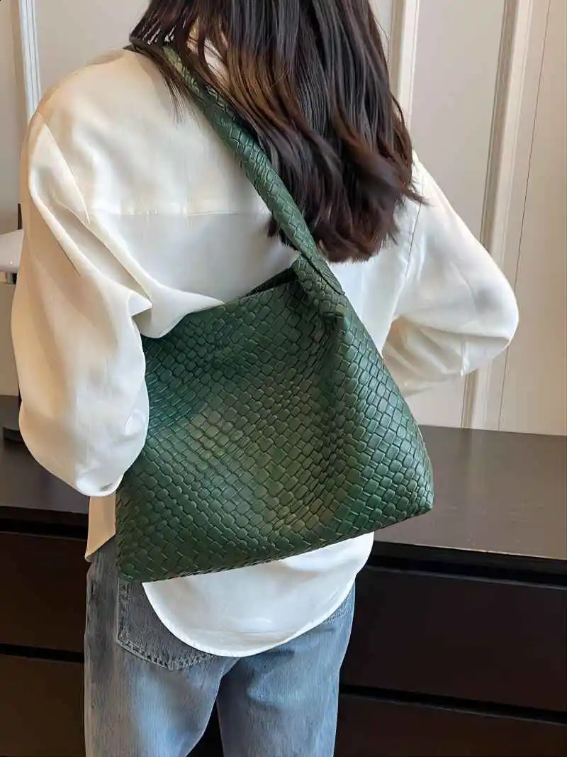 CGCBAG Simple ner y Handbag Womens Beer Capacity Shopping Shoulder Bag Fashion High Quality PU Leather 241008