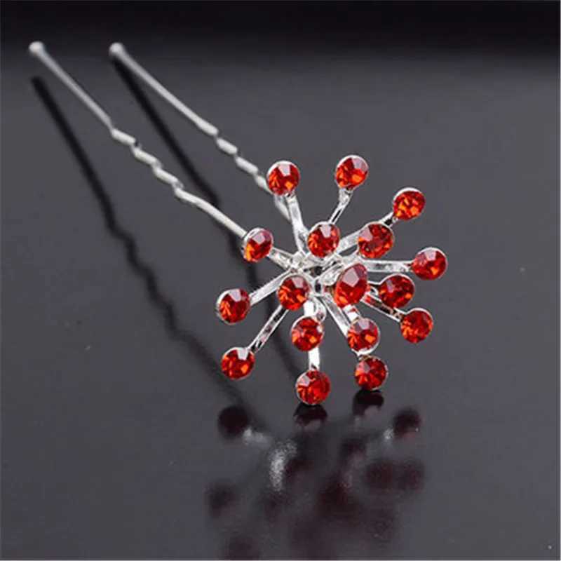 Bridal hair accessories rhinestone flower crystal hair clip vintage Pave hair clip womens wedding party hair clip W241007