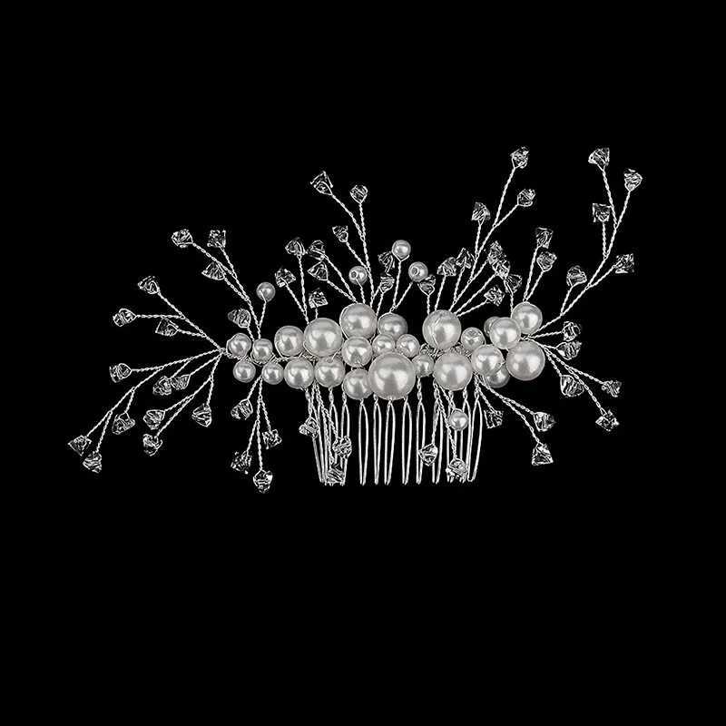 Leaf Flower Bridal Hairpins Girls Wedding Hair Accessories Hair Wear Wedding Pearl Jewelry Bridal Hair Pins W241007