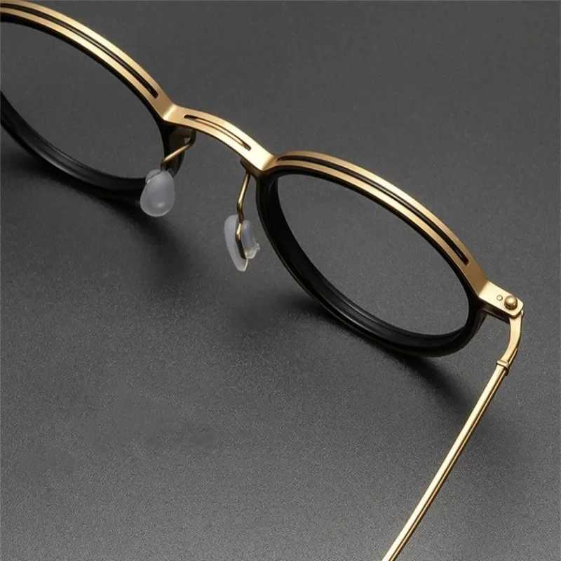 Vintage Anti Blue Light Glasses Men Luxury Round Frame Clear Lens Blue Light Blocking Glasses Men Women Metal GlassesX241008