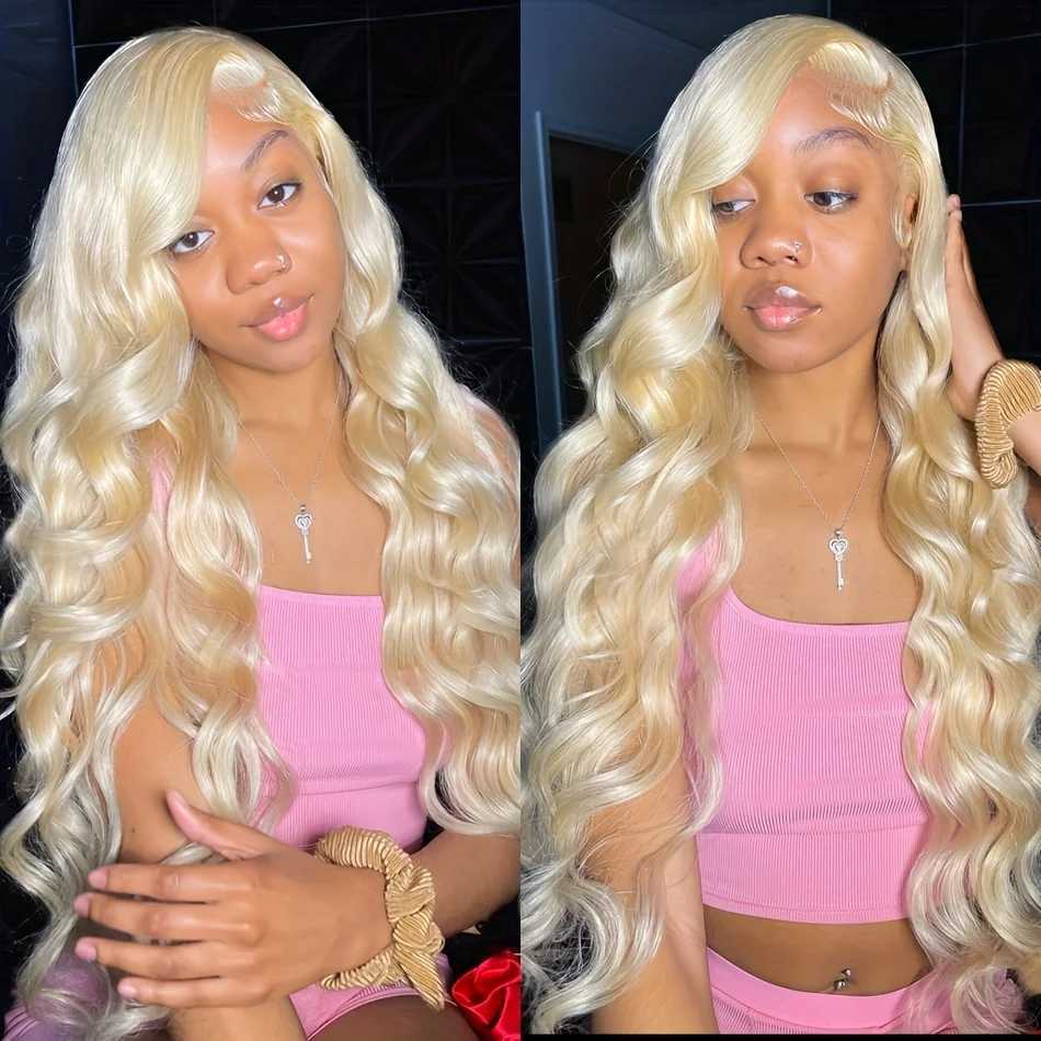 613 Body Wave Lace Front Wig Human Hair Blonde 13X6 HD Transparent Wigs Human Hair 200% Density Blonde Wigs for Women ChoiceXJ241008