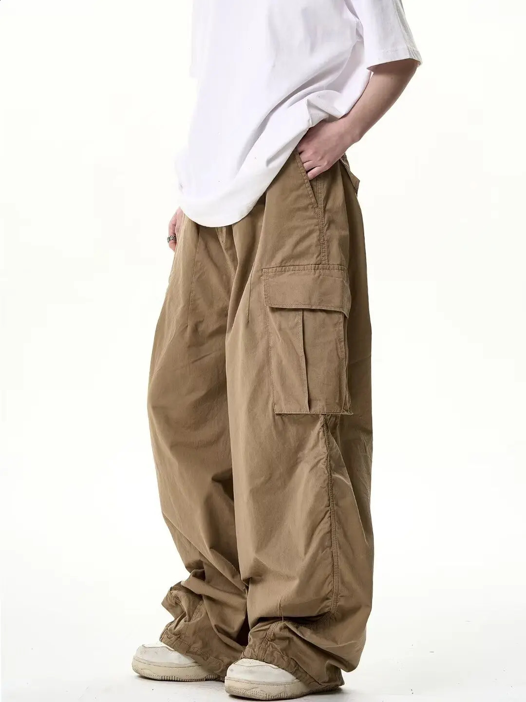 High Street Hip Hop Street Personalized Straight Leg Trendy Mens and Womens Loose Casual Pants 240930