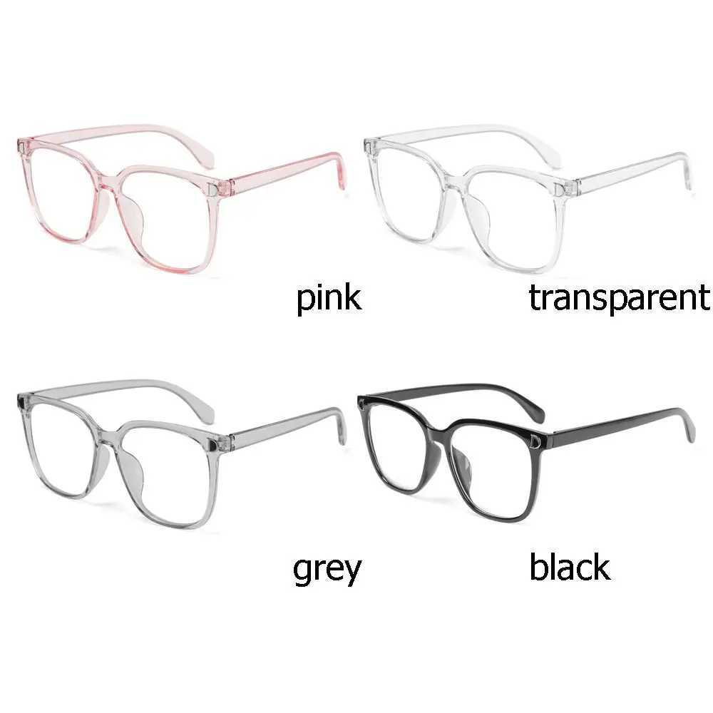 Anti-Blue Light Myopia Glasses for Unisex Vintage Transparent Polygon Computer Eyeglasses Ultralight Frame Radiation ProtectionX241008