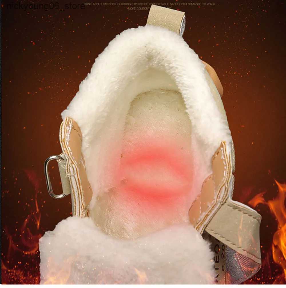 Boots Winter Snow Boots For Children 2024 Trend Fashion Plush Cotton Shoes Thick Warm Teenager Faux Fur Boots For Kids L240910