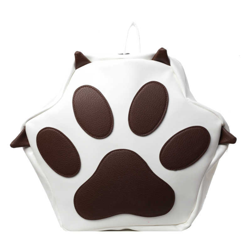 Bags Cartoon Bag Forest Sweet Girl Fashion Printed Large Capacity Personalized Cat Claw Backpack 241015