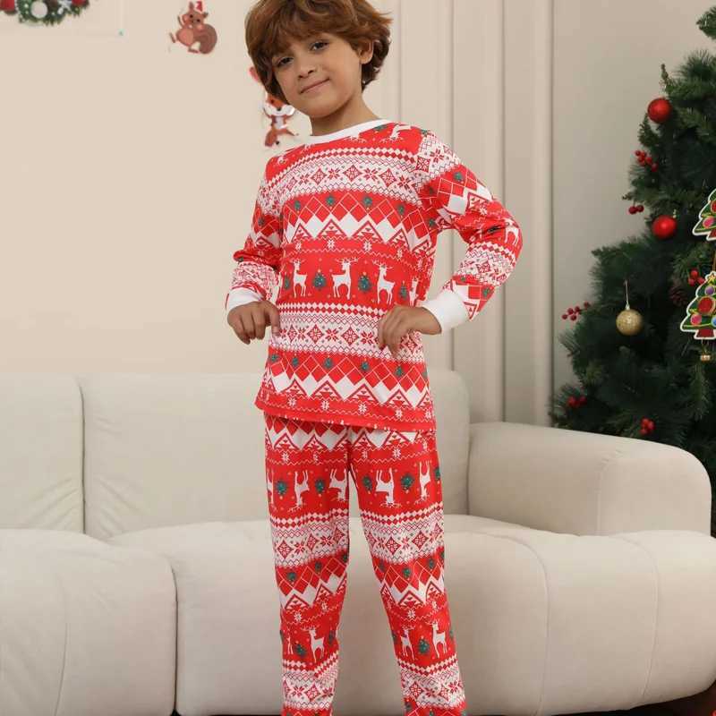 Christmas Family Matching Set Pajama Clothing Set 2024 All Deer Printed Mother Child Baby Christmas Family Appearance Pajama W241008
