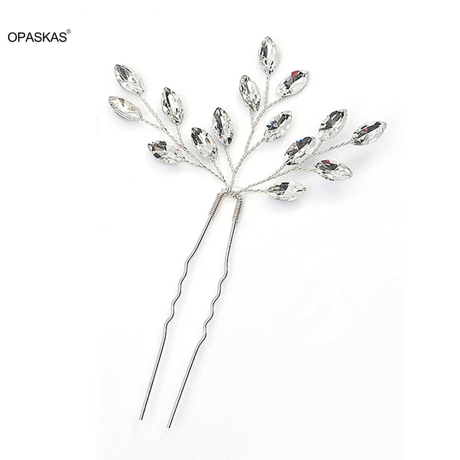 Silver Hair Wedding Hair Accessories U-shaped Crystal Hair Clip Fashion Bridal Ball Tiaras 2023 New Wedding Hair Jewelry W241007