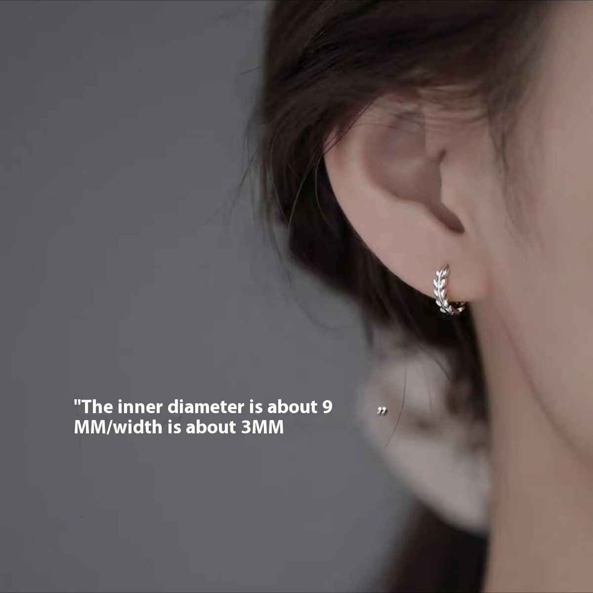 Pure sier needle tree bud with niche design, 2024 new earrings for women