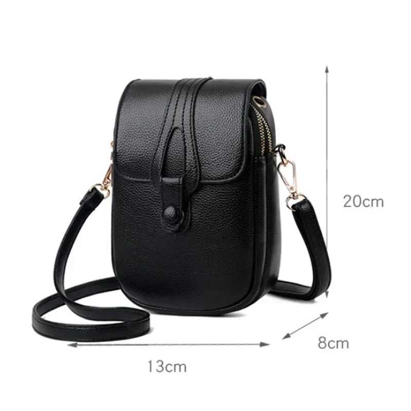 Retro Fashion Womens Shoulder Bag Retro PU Leather Cross Body Mobile Messenger Bag Handbag Wallet and Handbag Y241008