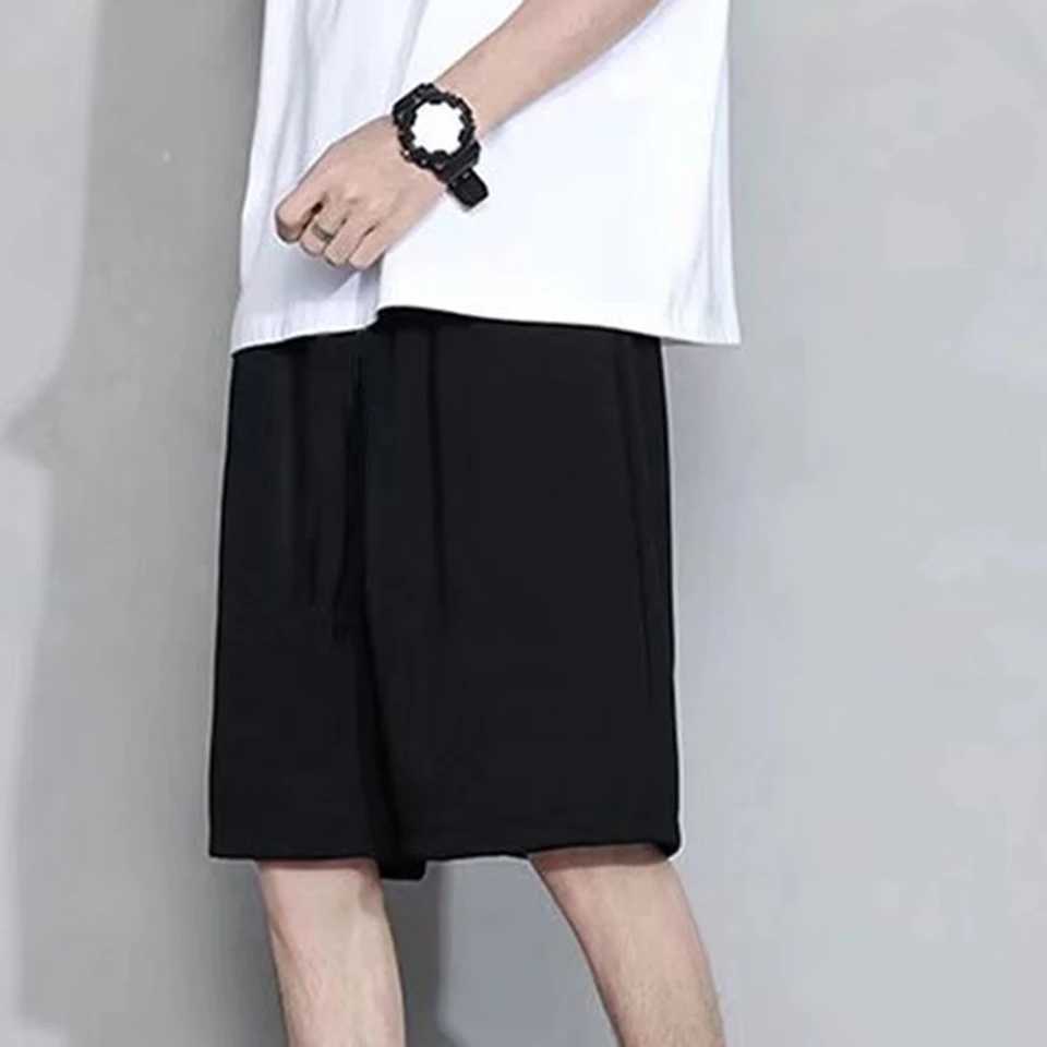 Summer mens loose casual sports shorts fashion version lightweight streetwear vacation/daily solid colorW240713