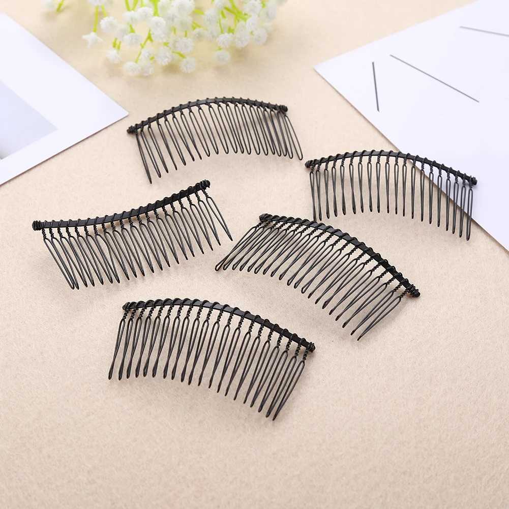 5 pieces of metal fine tooth fork combs to replace wedding decoration brides hair DIY jewelry accessories headwear combs W241007