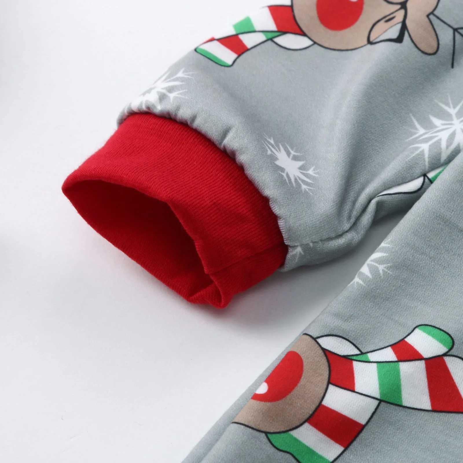 Christmas Family Costume Set Adult Deer Hoodie jumpsuit Family Pajama Santa Claus Pajama Family Costume W241008