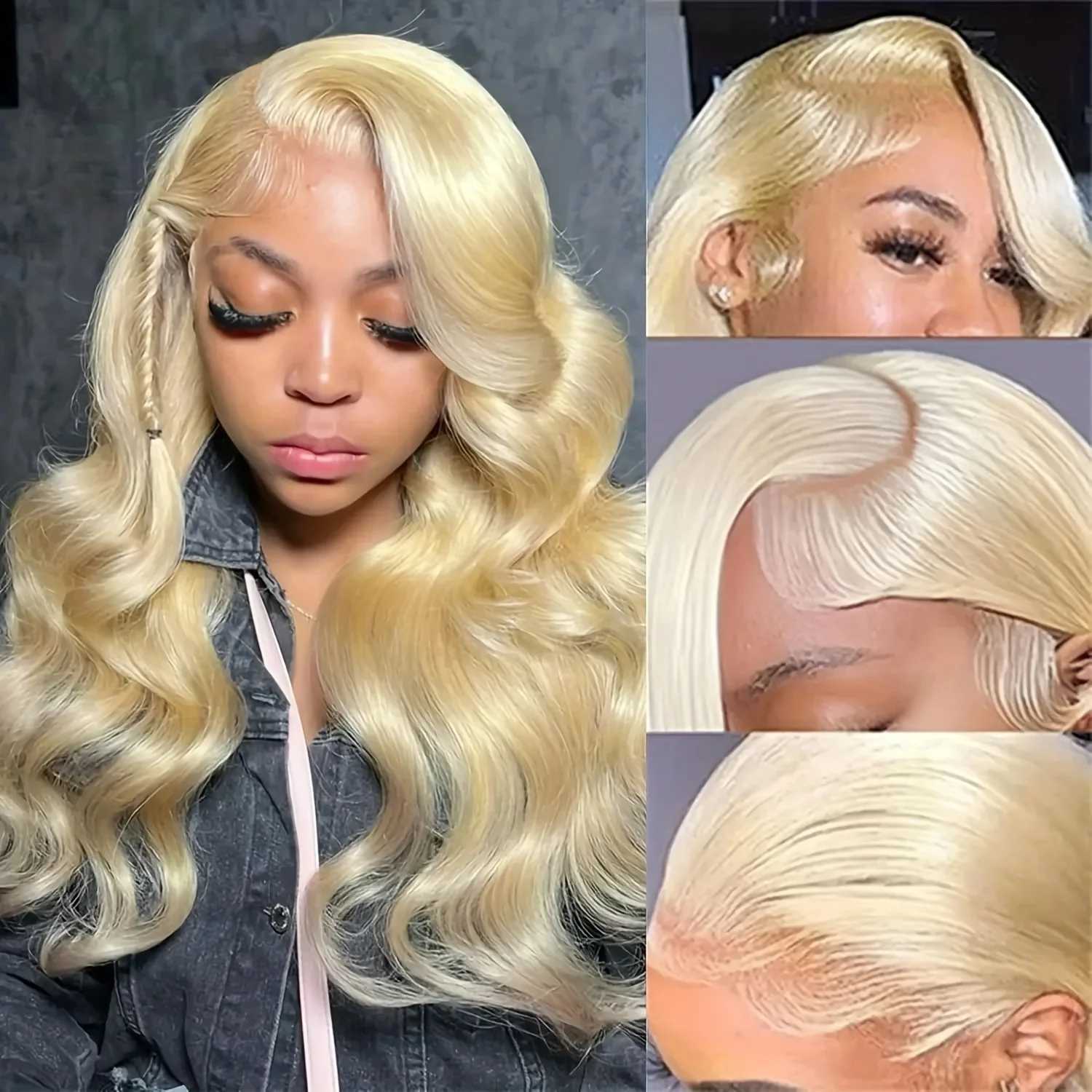 613 Body Wave Lace Front Wig Human Hair Blonde 13X6 HD Transparent Wigs Human Hair 200% Density Blonde Wigs for Women ChoiceXJ241008