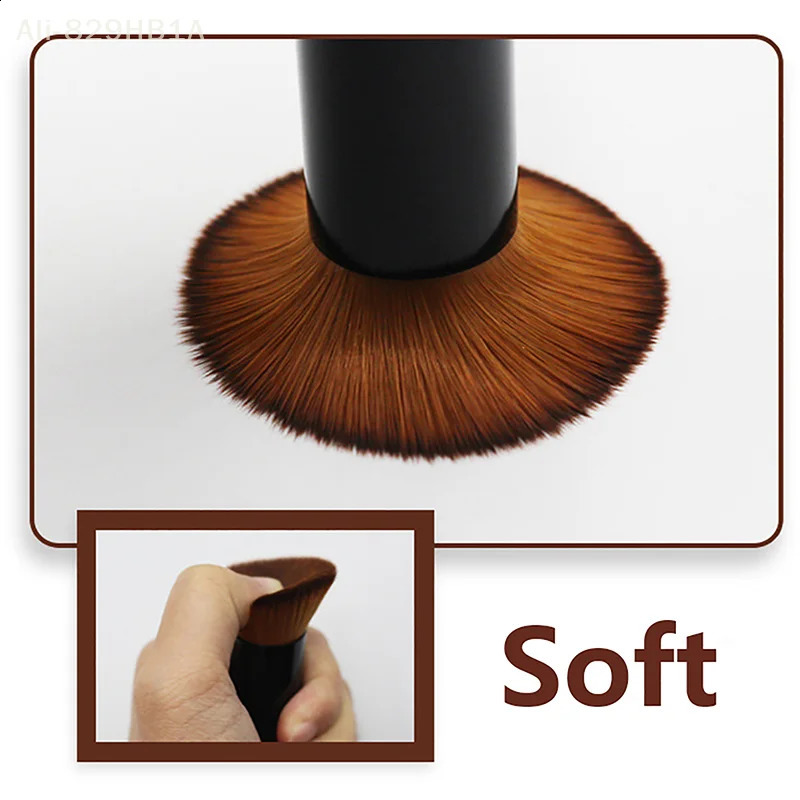 Tilted head kabuki makeup brush concealer powder blusher contour liquid basic professional makeup brush makeup tool party 241008