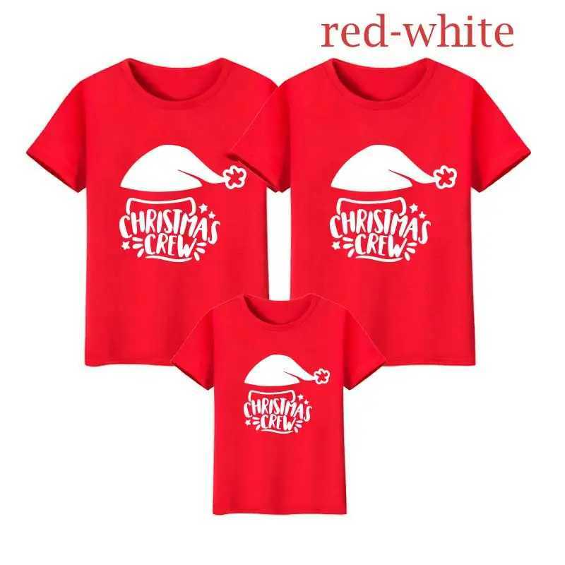 New Year Family Appearance Christmas T-shirt Clothing Family Matching Clothing Mother Daughter Son Mom and I Shirts W241008