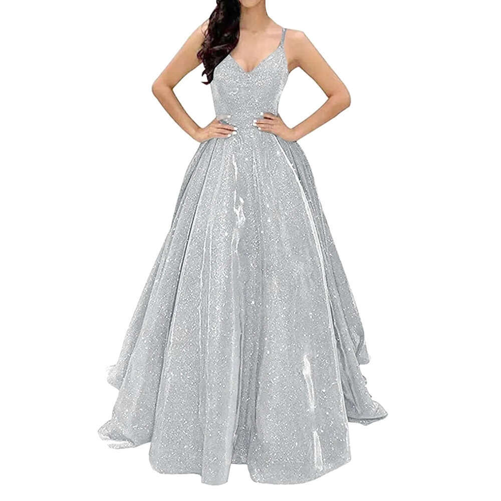 Solid Color Sequi High Quality Backless Women Dress Sexy Adjustable Straps Elevated Pretty Brithday Party Evening Prom Dresses