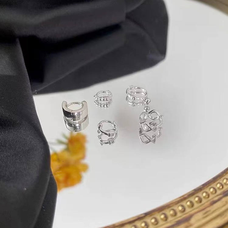 plated temperament, internet famous female earrings, small and niche earrings