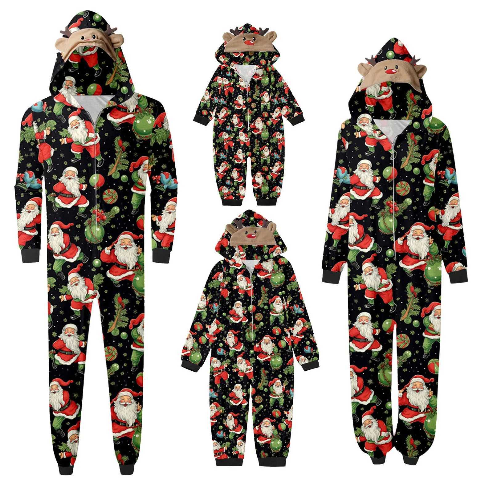 Family Cute Deer Ear Hoodie Mother Father Child Matching Clothing Hoodie Family Appearance W241008